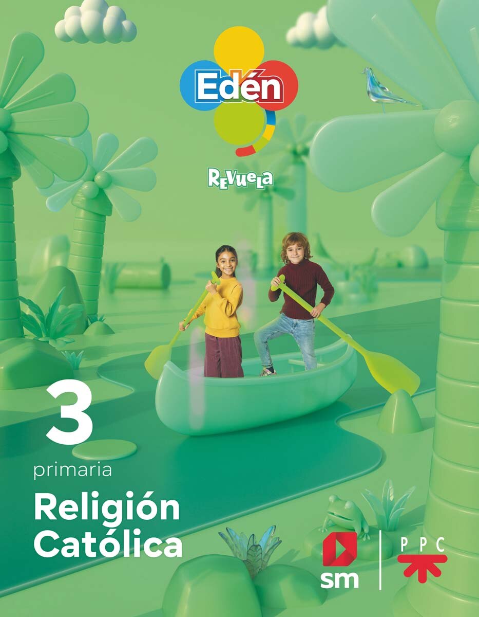 Portada de Religió catòlica. 3 Primària Edèn. Revola