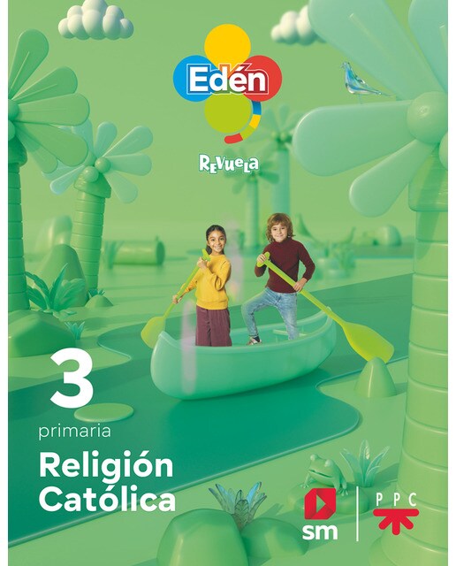 Portada de Relixión Católica. 3 Primaria Edén. Revoa (Gallego) (Tapa blanda).