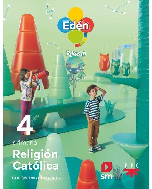 Religión católica. 4 Primaria. Edén. Revuela. Comunidad de Madrid  (Tapa blanda) 1