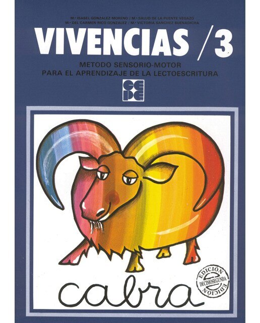 Imagen 0 de Vivencias 3. Método sensoriomotor para el aprendizaje de la lectoescritura (6 años) (Tapa blanda)