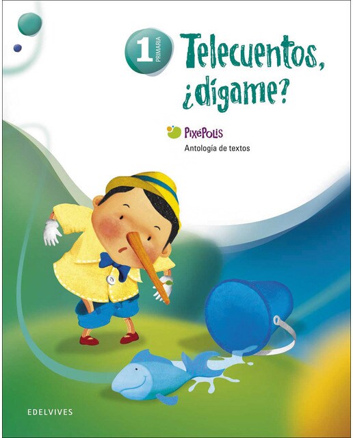 Portada de Antología de textos 1º Primaria (Telecuentos, ¿Dígame?) (Tapa blanda).