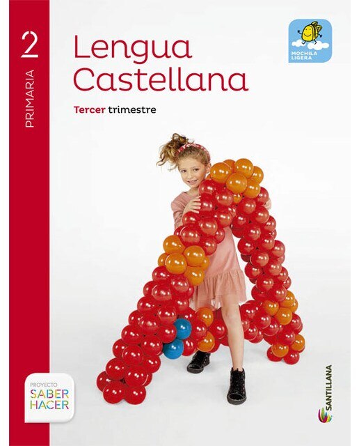 Portada de Lengua 2 primaria mochila ligera saber hacer (Tapa blanda).