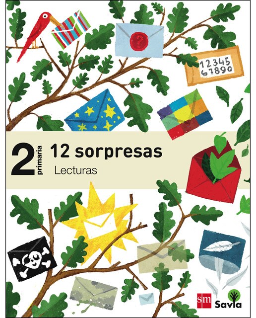 Lecturas: 12 sorpresas. 2 Primaria. Savia (Tapa blanda) 1