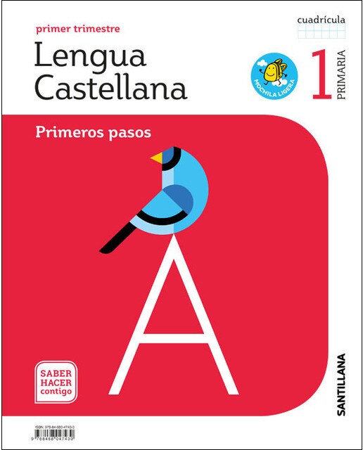 LENGUA PRIMEROS PASOS CUADRICULA MOCHILA LIGERA 1 PRIMARIA SABER HACER CONTIGO
