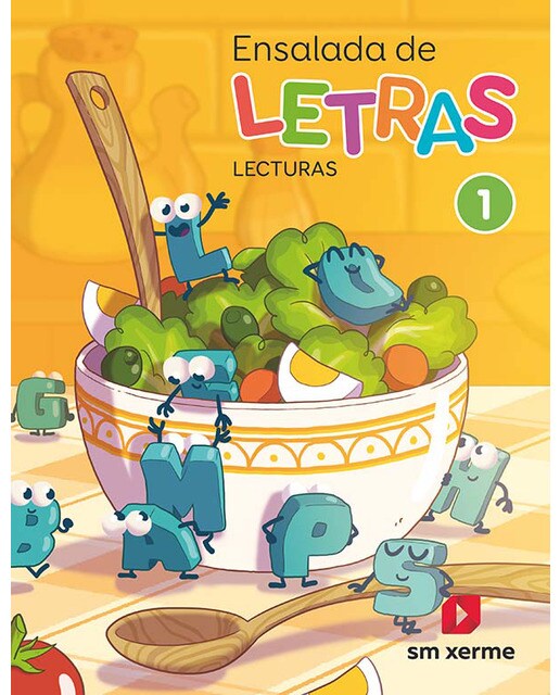 Imagen 0 de Lecturas. Ensalada de letras. 1 Primaria. Xerme.  (Tapa blanda)