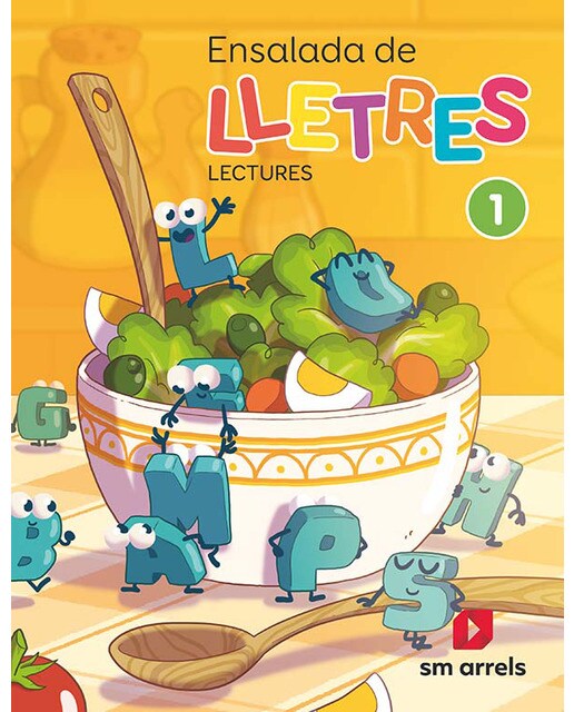 Portada de Ensalada de lletres. Lectures. 1 Primària. Valenciano (Tapa blanda).
