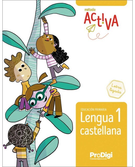 Lengua castellana 1 EP. Letra ligada - Activa - ProDigi (Tapa blanda) 1