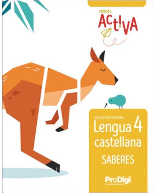 Portada de Saberes. Lengua castellana 4 EP - Activa. ProDigi (Tapa blanda).