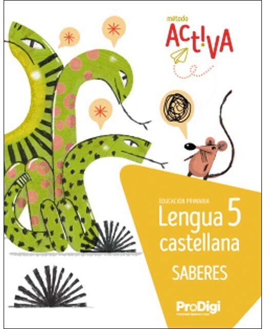 Portada de Saberes. Lengua castellana 5 EP - Activa. ProDigi (Tapa blanda).