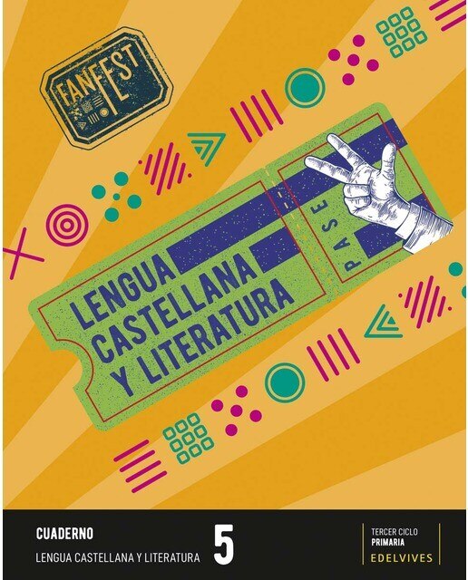 Portada de Proyecto: FanFest. Lengua castellana y Literatura 5 - Cuaderno (Tapa blanda).
