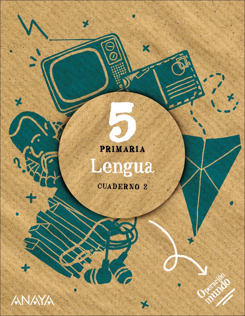 Portada de Lengua 5. Cuaderno 2. (Tapa blanda).