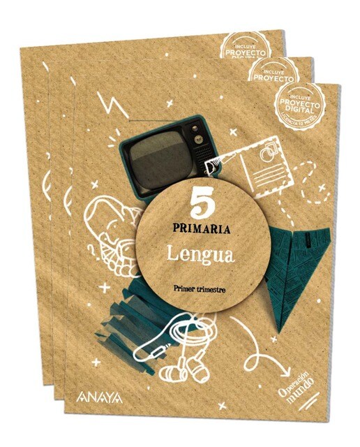 Portada de Lengua 5. (Tapa blanda).