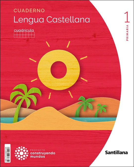 Portada de CUADERNO LENGUA II CUADRICULA 1 PRIMARIA CONSTRUYENDO MUNDOS (Tapa blanda).