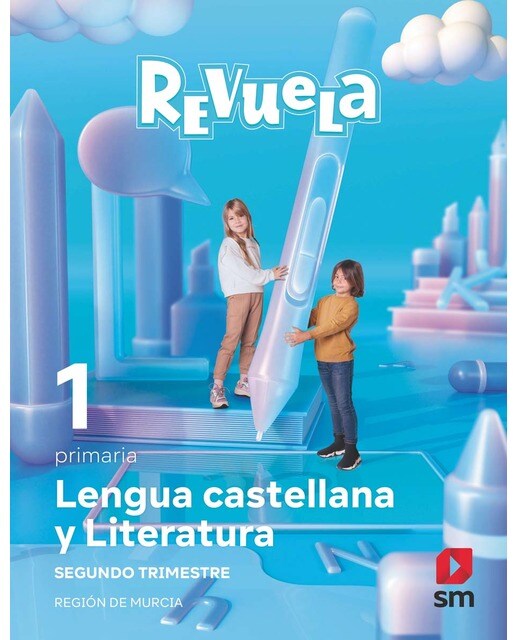 Lengua castellana y Literatura. 1 Primaria. Trimestres. Revuela. Región de Murcia (Tapa blanda) 1