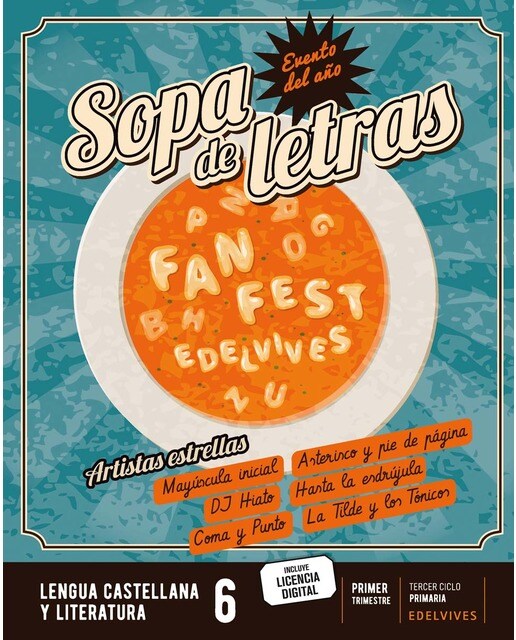 Portada de Proyecto: FanFest. Lengua castellana y Literatura 6. Trimestres