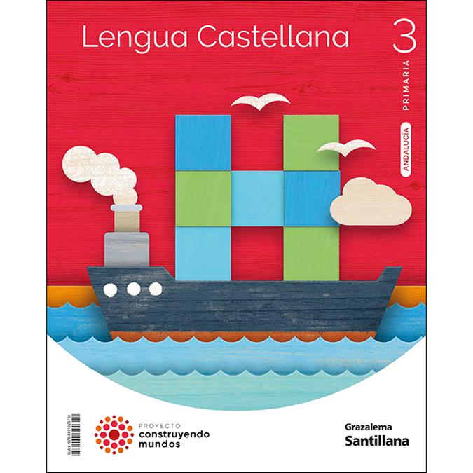Portada de LENGUA 3 PRIMARIA CONSTRUYENDO MUNDOS (Tapa blanda).