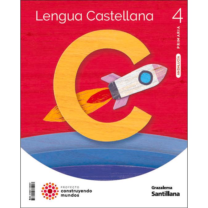 Portada de LENGUA 4 PRIMARIA CONSTRUYENDO MUNDOS (Tapa blanda).