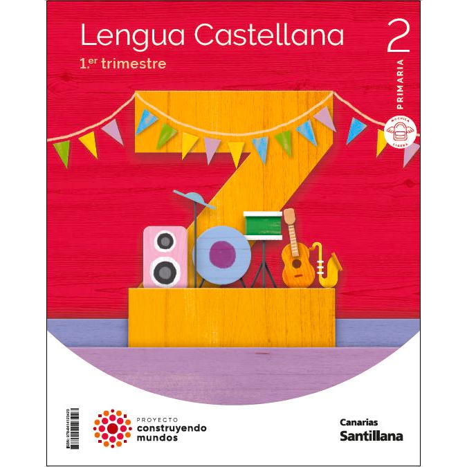 Portada de LENGUA MOCHILA LIGERA 2 PRIMARIA CONSTRUYENDO MUNDOS (Tapa blanda).