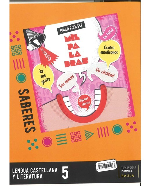 Libro Saberes Lengua castellana y literatura 5º Primaria Fanfest