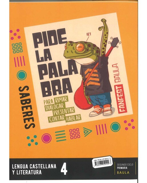 Libro Saberes Lengua castellana y literatura 4º Primaria Fanfest