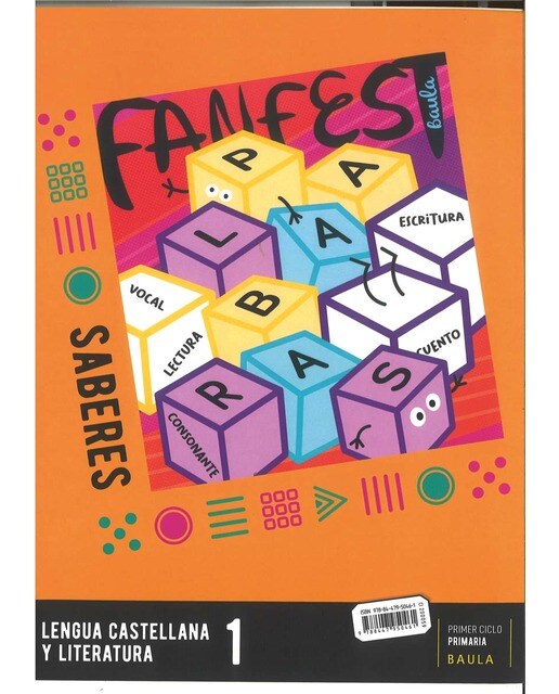 Libro Saberes Lengua castellana y literatura 1º Primaria Fanfest