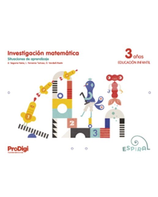 Investigación matemática 3 años - Espiral. ProDigi  (Tapa blanda) 1