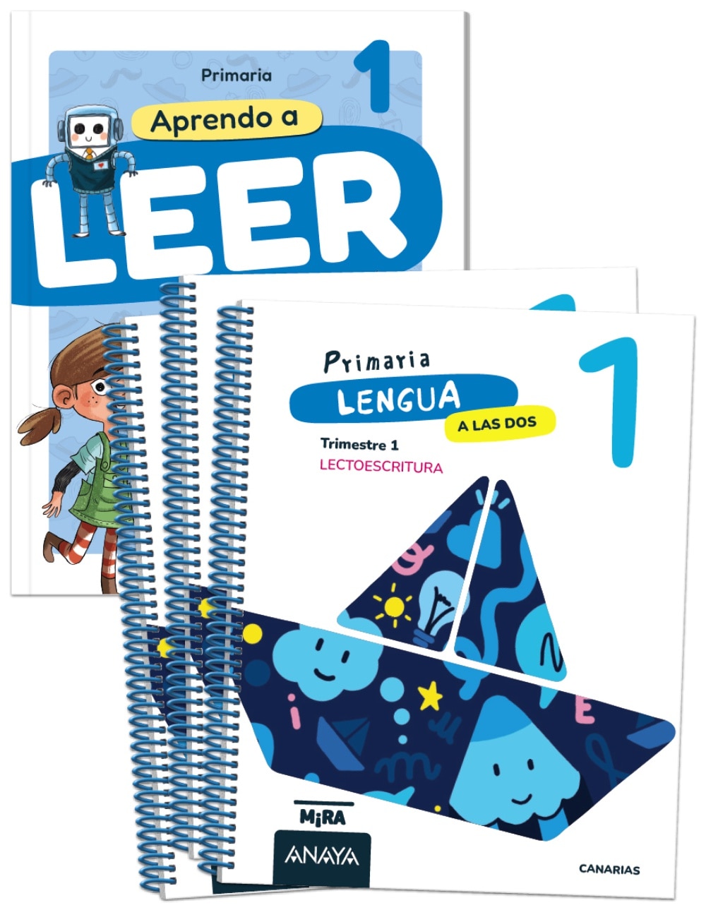 LENGUA 1. A LAS DOS. + APRENDO A LEER CO (Tapa blanda) 1