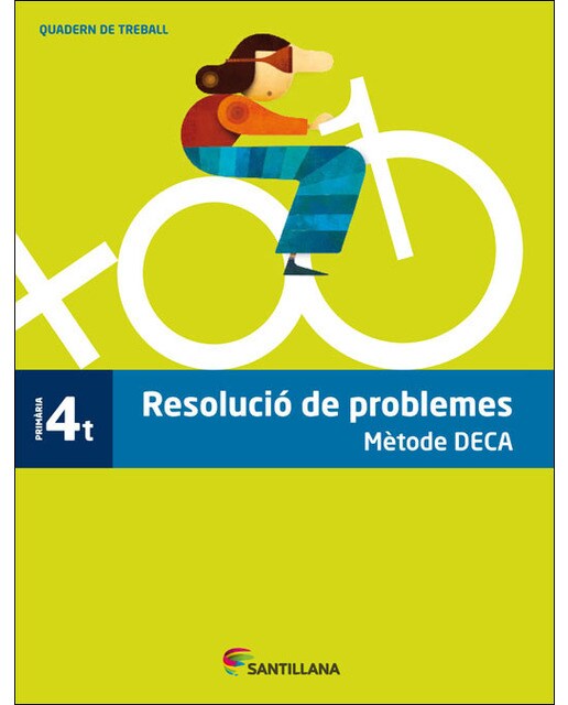 Portada de QUADERN PROBLEMES METODE DECA 4 PRIMARIA (Tapa blanda).