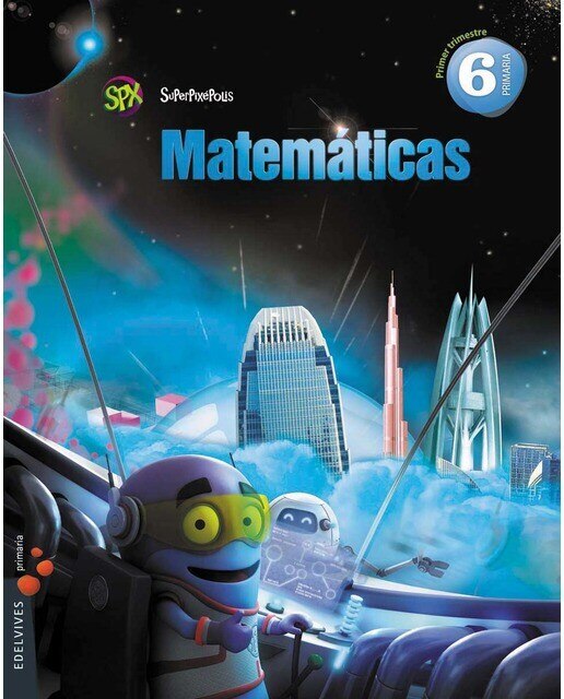 Portada de Matemáticas 6º Primaria (Tres Trimestres).