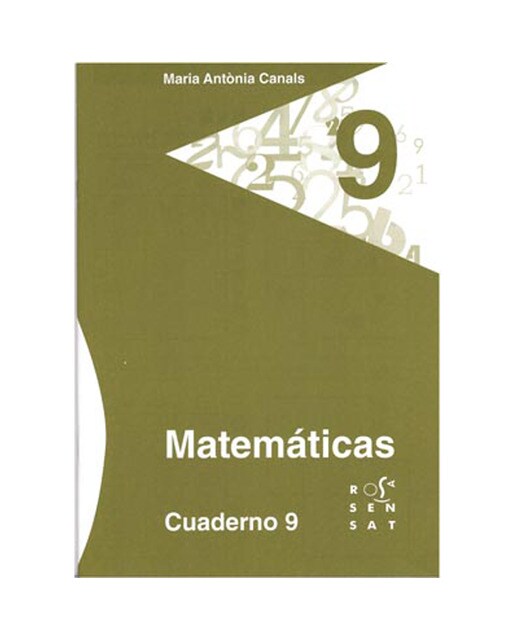 Portada de Matemáticas. Cuaderno 9 (Tapa blanda).