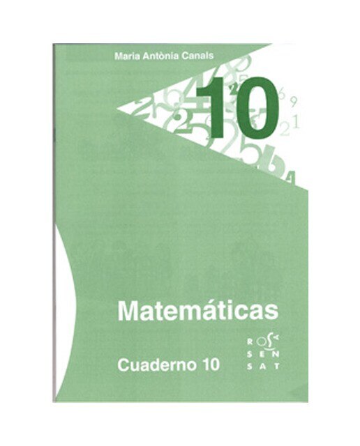 Portada de Matemáticas. Cuaderno 10 (Tapa blanda).