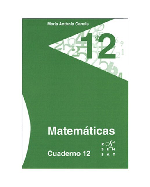 Portada de Matemáticas. Cuaderno 12 (Tapa blanda).