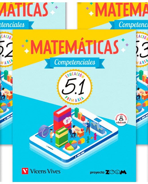 Portada de MATEMATICAS COMPETENCIALES 5 TRIM (ZOOM) (Tapa blanda).