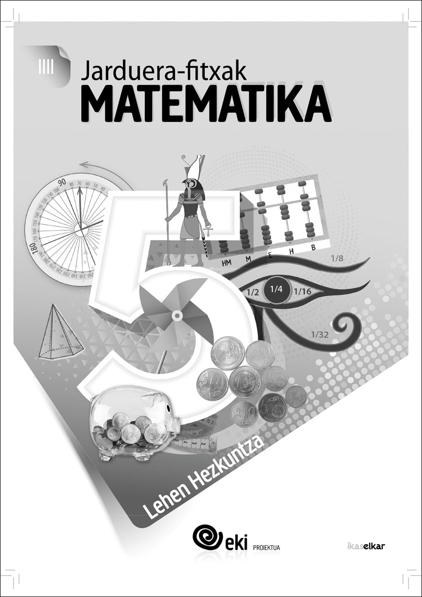 Portada de EKI LH 5. Matematika 5. Jarduera Fitxak 5.