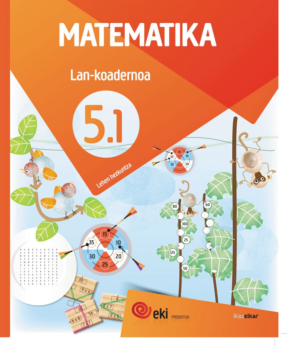 Portada de EKI LH 5. Matematika 5. Lan-koadernoa 5.1.