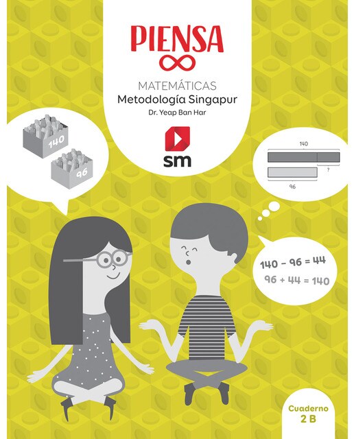 Portada de Piensa infinito. Matemáticas. Metodología Singapur. 2 Primaria (Tapa blanda).