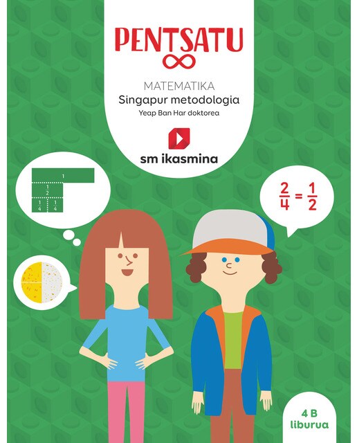 Liburua. Pentsatu infinito. Matematika. Metodología Singapur. Lehen Hezkuntza, 4 (Tapa blanda) 1