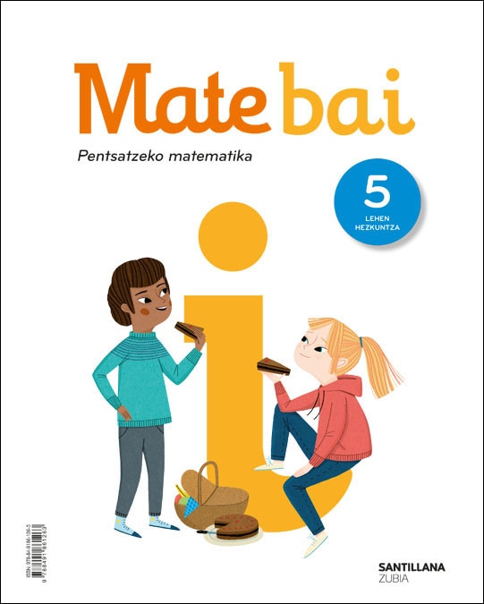 Portada de MATE BAI PENTSATZEKO MATEMATIKA 5 LEH.