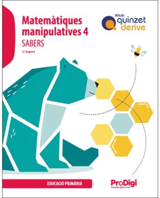 Portada de Sabers. Matemàtiques manipulatives 4 EP - Quinzet-Derive. ProDigi