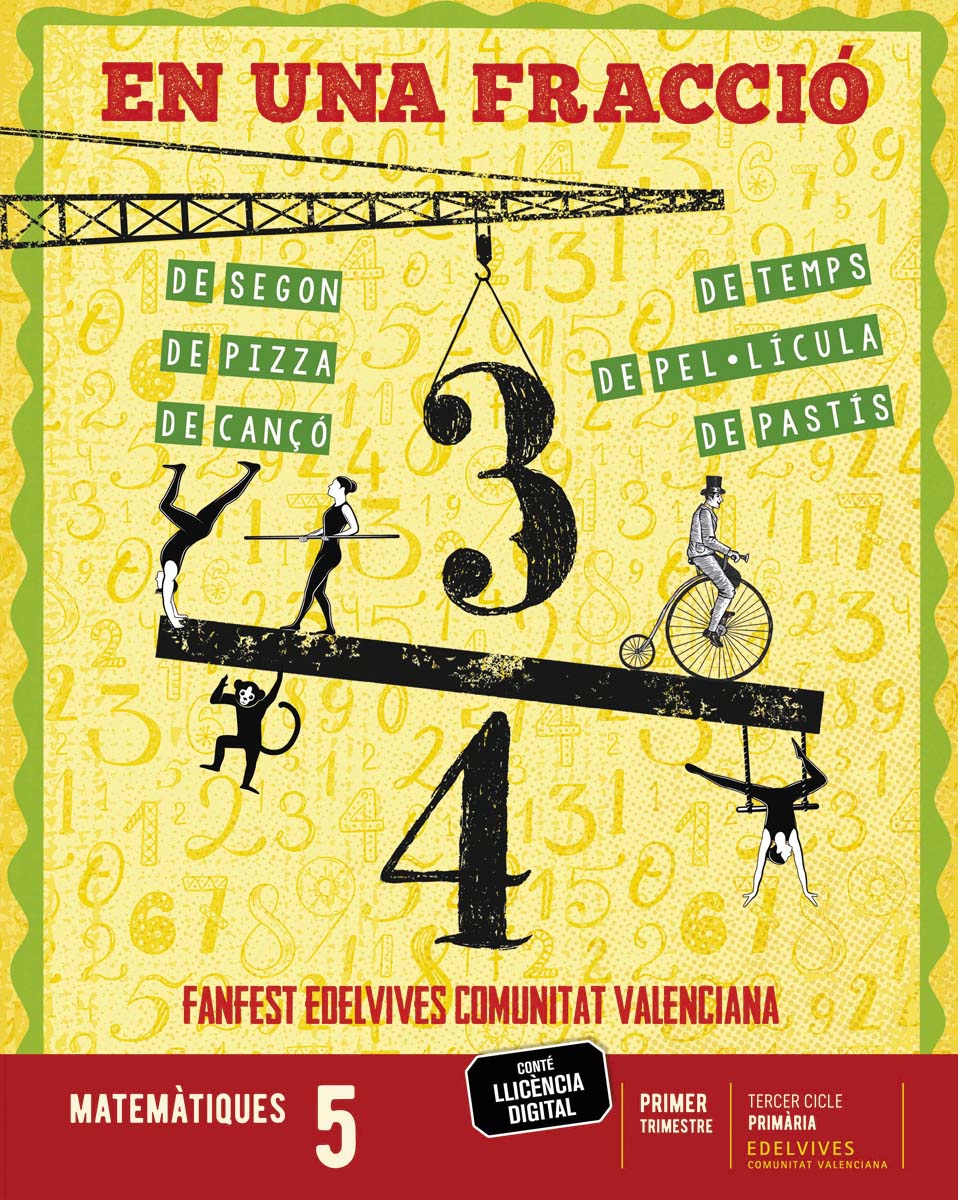 Portada de Projecte: FanFest. Matemàtiques 5. Trimestres.
