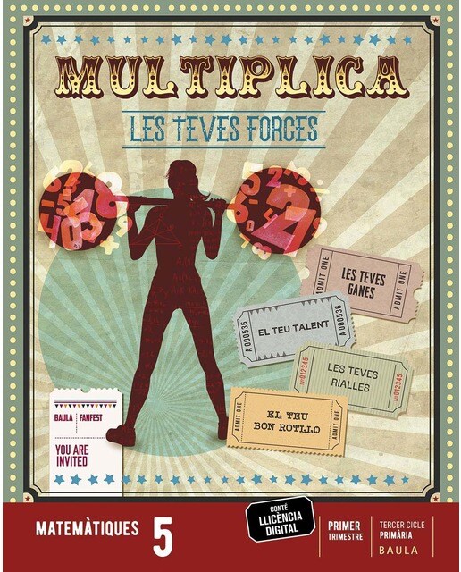 Portada de Matemàtiques 5è Primària LA Fanfest