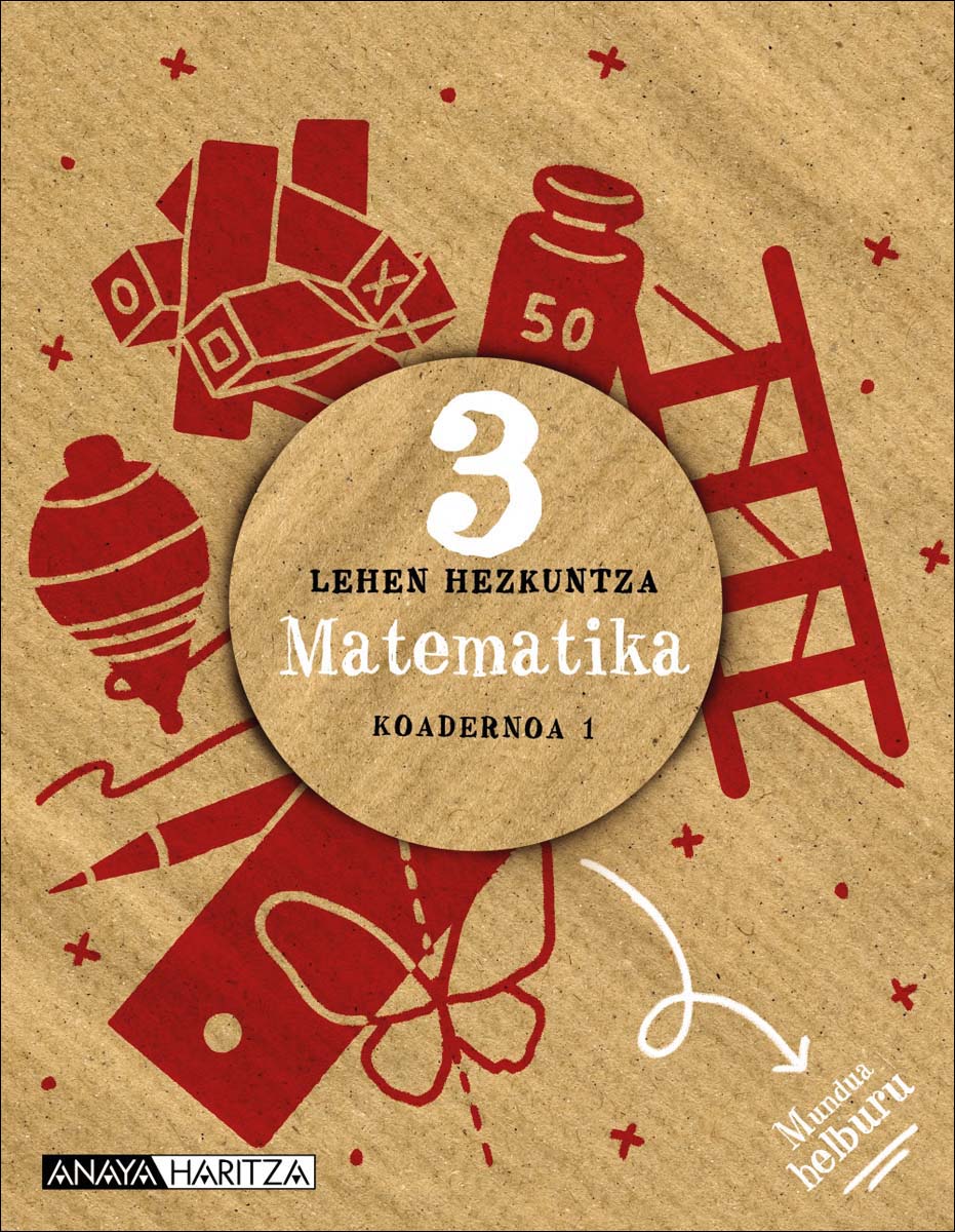 Portada de Matematika 3. Koadernoa 1. (Tapa blanda).