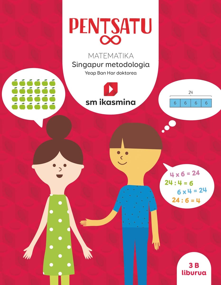 Portada de Koadernoa. Pentsatu infinitu. Matematika. Singapur metodología. Lehen Hezkuntza, 3 (Tapa blanda).