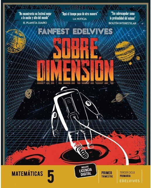 Portada de Proyecto: FanFest. Matemáticas 5. Trimestres.