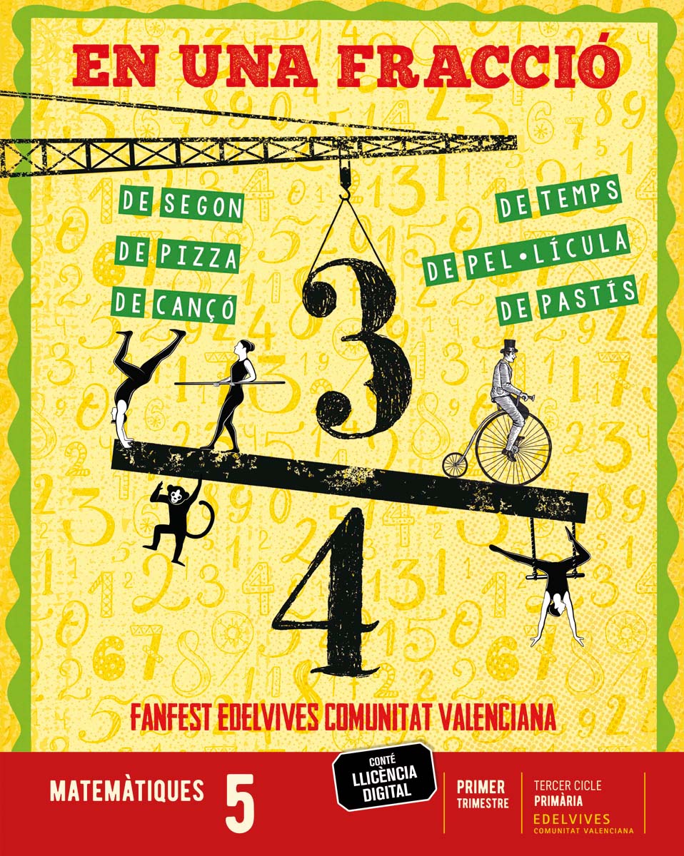 Portada de Projecte: FanFest. Matemàtiques 5. Trimestres.