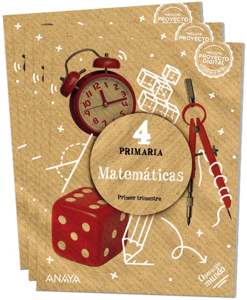 Portada de Matemáticas 4 (Tapa blanda).