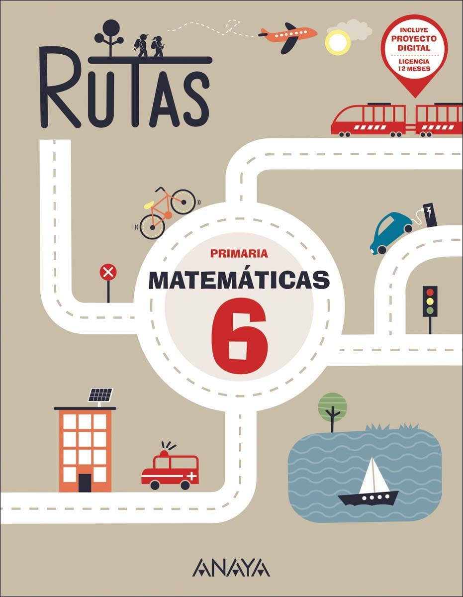 Matemáticas 6. RUTAS  (Tapa blanda) 1
