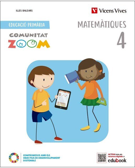 Portada de Matemàtiques 4. Illes Balears (Comunitat Zoom) (Tapa blanda).