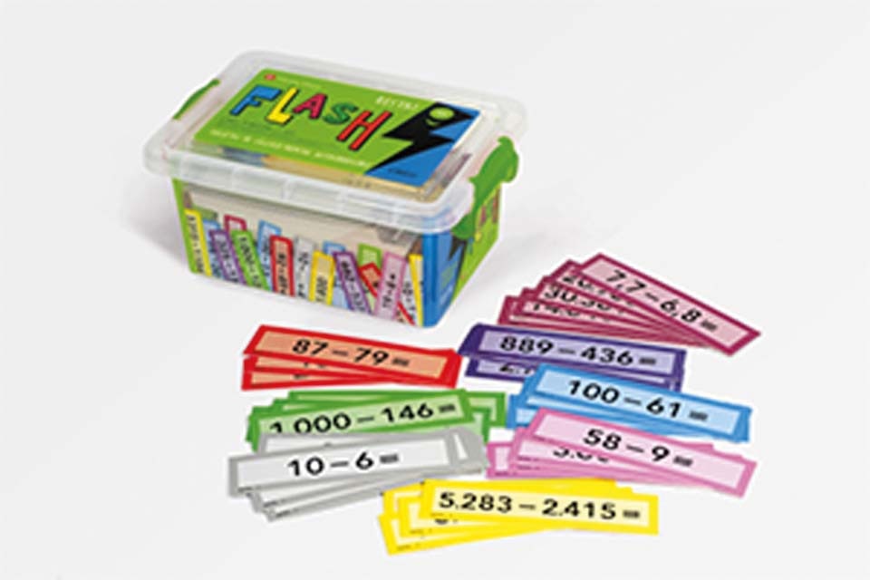 TARJETAS AUTOCORREGIBLES "FLASH" RESTAS