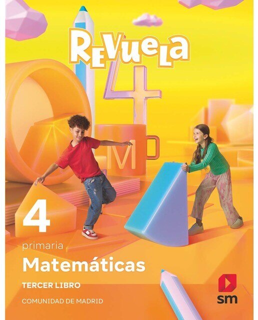 Matemáticas. Trimestres temáticos. 4 Primaria. Revuela. Comunidad de Madrid  (Tapa blanda) 1